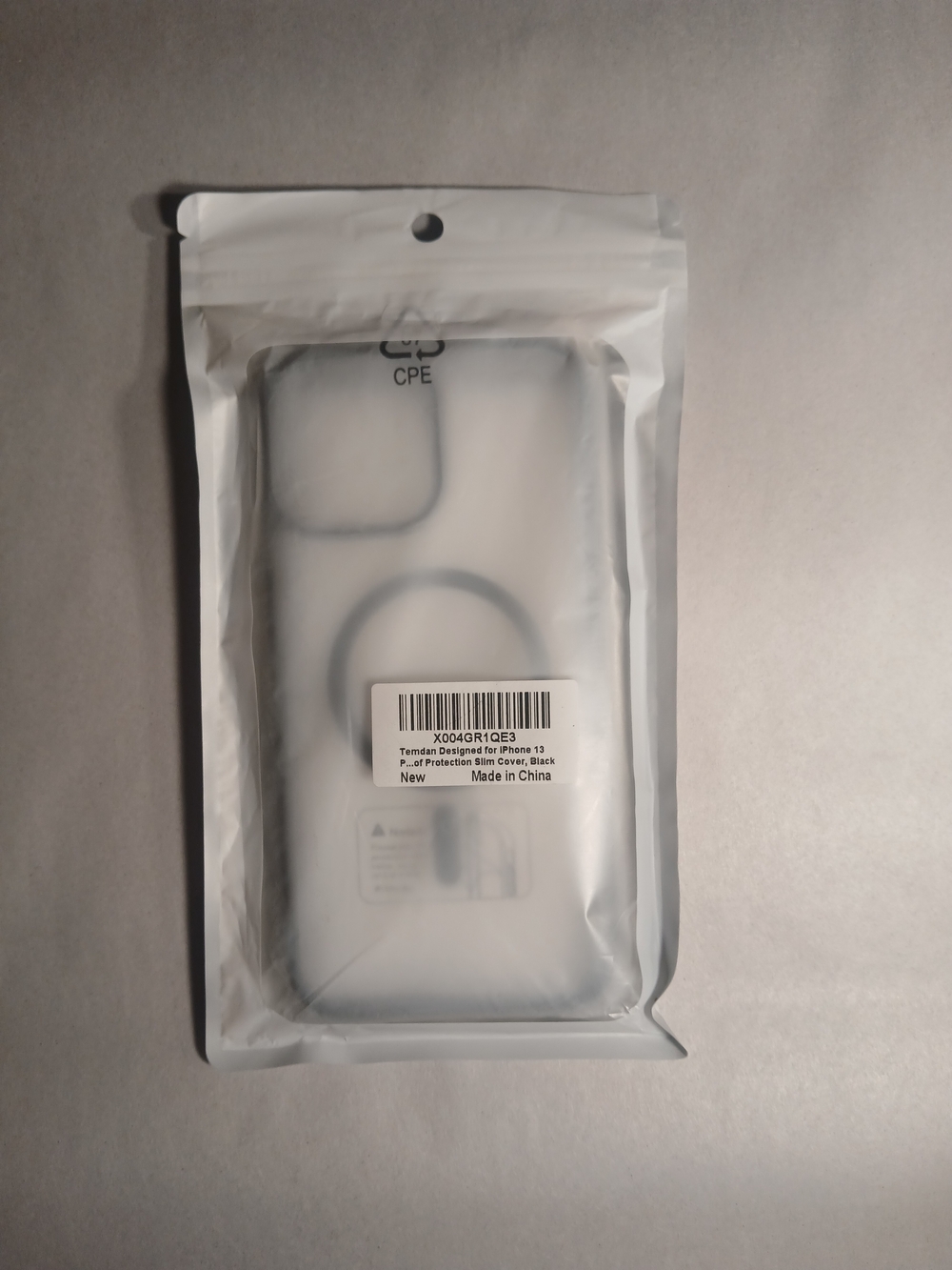 Clear Black iPhone 13 Pro Max Protective Case - Unbranded